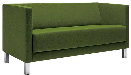 VELA - 3H, křeslo, koženka SL 23 - koženka hráškově zelená